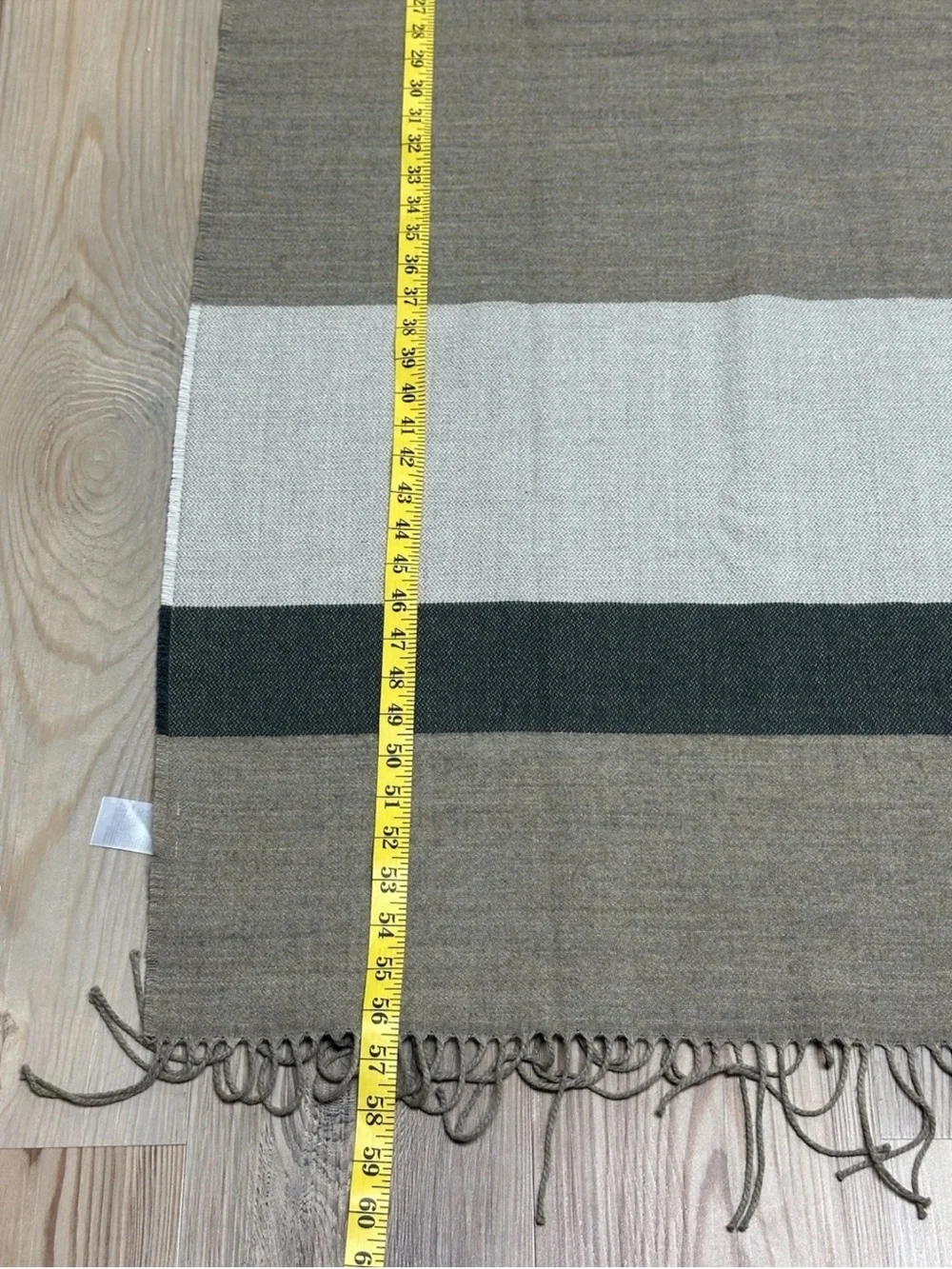 Uniqlo 2 Way Stole Scarf Womens Brown Wrap 100% Acrylic